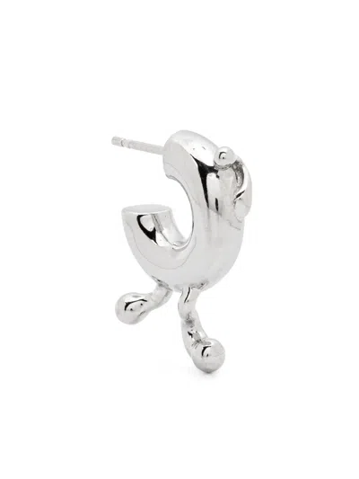 Maria Black Potsdamer Sculpted Hoop Earring In Silver