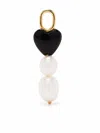 Maria Black Queen Embellished Charm In 白色