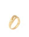 Maria Black Ring Gold Size 6 925/1000 Silver In Gold