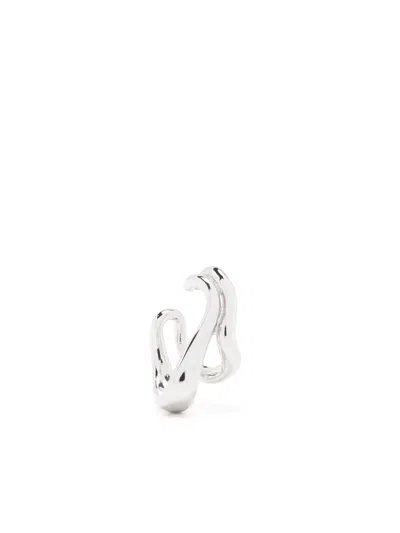 Maria Black River Single Earcuff In Silver