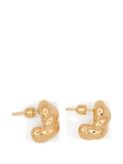 Maria Black Robe Small Twisted Earrings In Gold