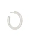 Maria Black Ruby 35 Hoop Earring In Metallic