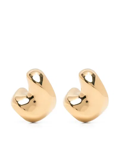 Maria Black Saddle Medium Earrings In Gold