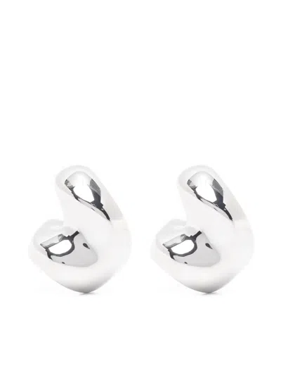 Maria Black Saddle Small Earrings In Silver