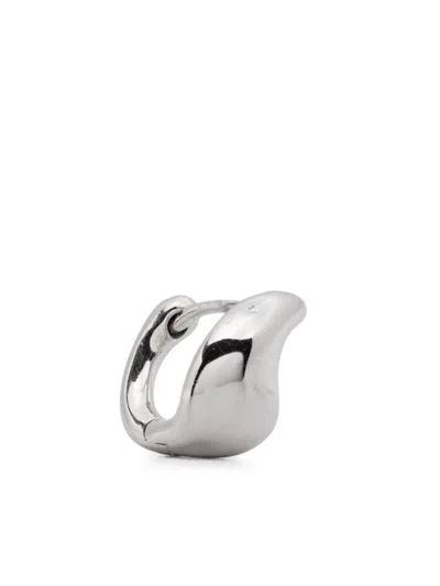 Maria Black Sagene Trail Hoop Earrings In Silver