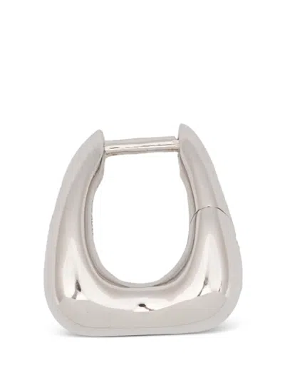 Maria Black Satchel Bend Huggie Earrings In Gold