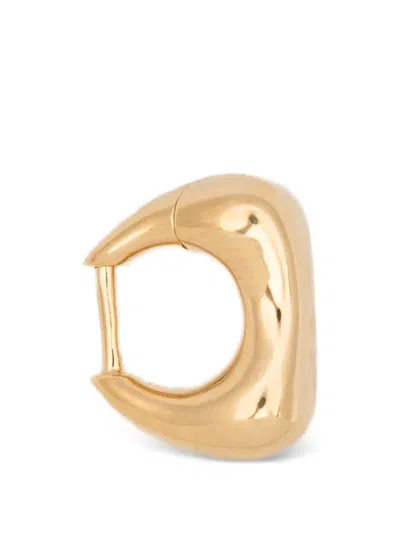 Maria Black Satchel Huggie Earrings In Gold