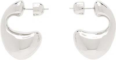 Maria Black Silver Dolphin Large Earrings In Sterling Silver