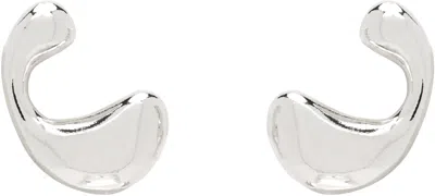 Maria Black Silver Dolphin Splash Stud Earrings In Sterling Silver
