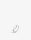 Maria Black Womens Silver Hp Mom Rhodium-plated Sterling-silver Ring In Silver Hp