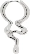Maria Black Silver Maya Huggie Single Earring In Silver