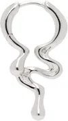 Maria Black Silver Maya Huggie Single Earring In Silver