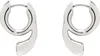 Maria Black Silver Mermaid Pool Huggie Earrings In Sterling Silver