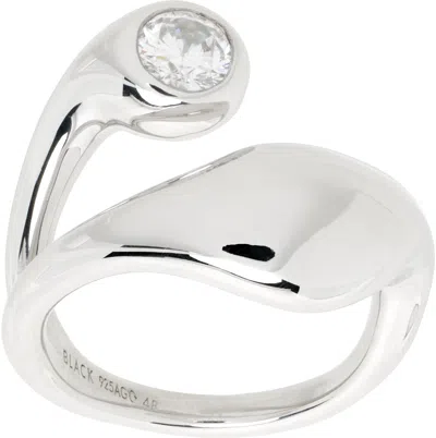 Maria Black Silver Mermaid Ring In Sterling Silver