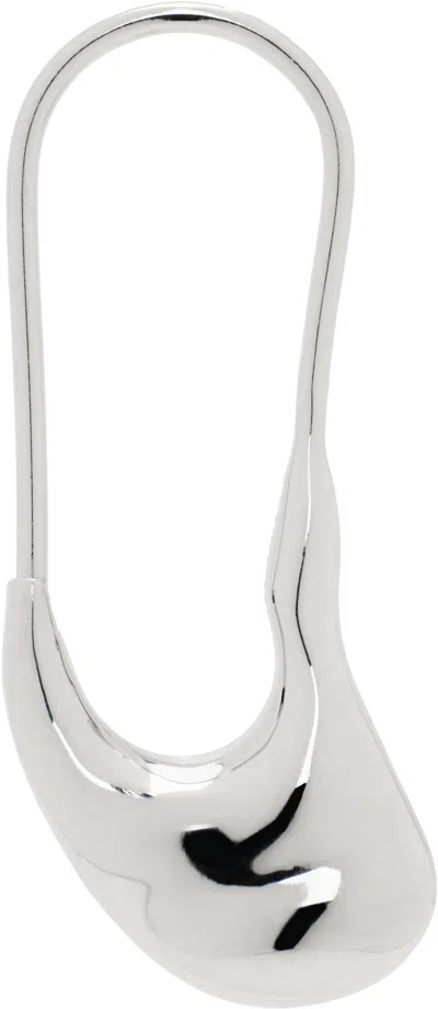 Maria Black Silver Pebble Mini Single Earring