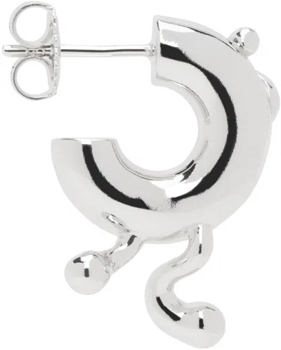 Maria Black Silver Potsdamer Hoop Single Earring