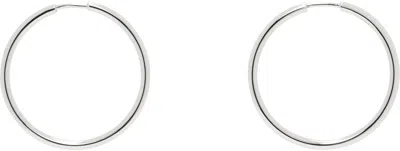 Maria Black Silver Senorita Hoop Earrings