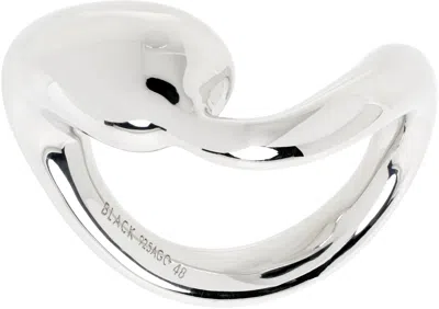 Maria Black Silver Splash Ring In Sterling Silver