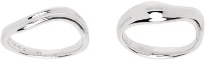 Maria Black Silver Vayo Stack Ring Set
