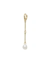 Maria Black Single Earring Gold Size - 925/1000 Silver In Gold