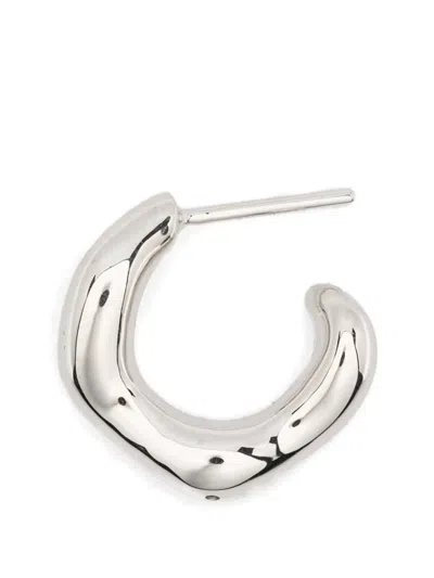 Maria Black Small Anil Hoop Earrings In Silver