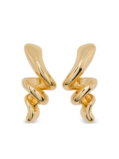 Maria Black Small Coil Earrings In Gold