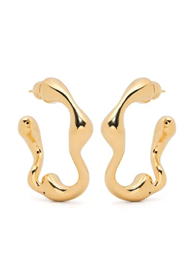 Maria Black Small Splash Earrings In Gold