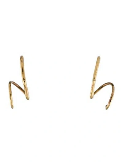 Pre-owned Maria Black Spiral Ear Cuffs In Multicolor