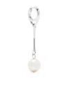 Maria Black Squash Pear Earring In Silver