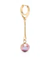 Maria Black Squash Pearl Drop Earring In Gold