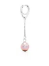 Maria Black Squash Single Drop Earring In Silver
