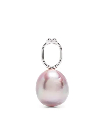 Maria Black Stag Pearl-embellished Charm In Silver