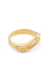 Maria Black Sterling Silver Bess Textured Ring In Gold