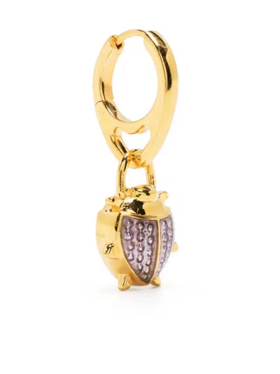 Maria Black Sterling Silver Blister Earring In Gold