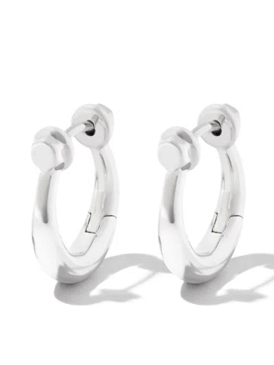 Maria Black Malik Huggie Earrings In Silver