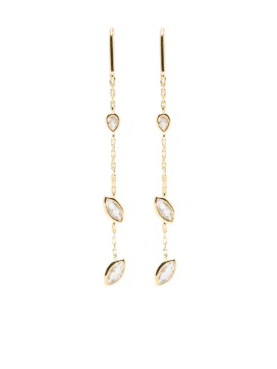 Maria Black Swift 02chain Embellished Earrings In Gold
