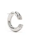 Maria Black Huggie Cuff Dangle Earring In Metallic