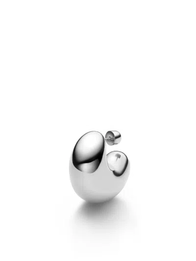 Maria Black Tryvann Dome Earring In Silver