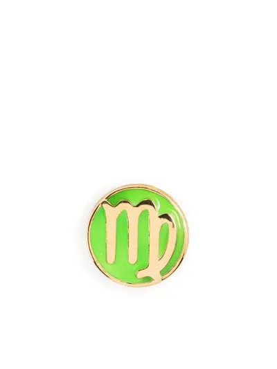 Maria Black Virgo Pop Coin Charm In Gold