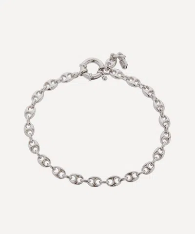 Maria Black White Rhodium-plated Silver Cosmopolitan Chain Bracelet