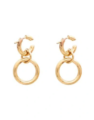 Maria Black Woman Earrings Gold Size - Metal
