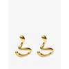 Maria Black Womens Coil Whirl 18ct Yellow Gold-plated Sterling-silver Right Ear Cuff In Gold