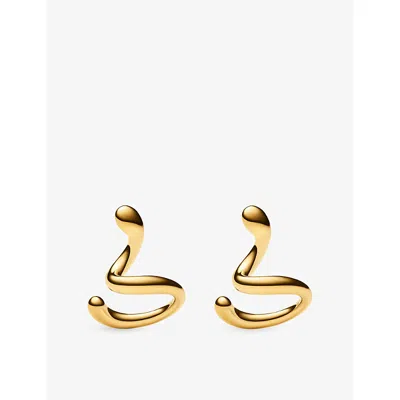 Maria Black Womens Coil Whirl 18ct Yellow Gold-plated Sterling-silver Left Ear Cuff
