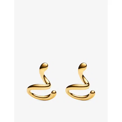 Maria Black Womens Coil Whirl 18ct Yellow Gold-plated Sterling-silver Right Ear Cuff