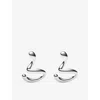 Maria Black Womens Coil Whirl Sterling-silver Left Ear Cuff In Silver
