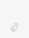 Maria Black Womens Silver Dad Rhodium-plated Sterling-silver Ring In Silver