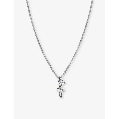 Maria Black Arctic Necklace In Silver