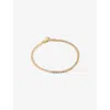 Maria Black Womens Saffi 18ct Yellow-gold Plated Sterling-silver Bracelet In Gold
