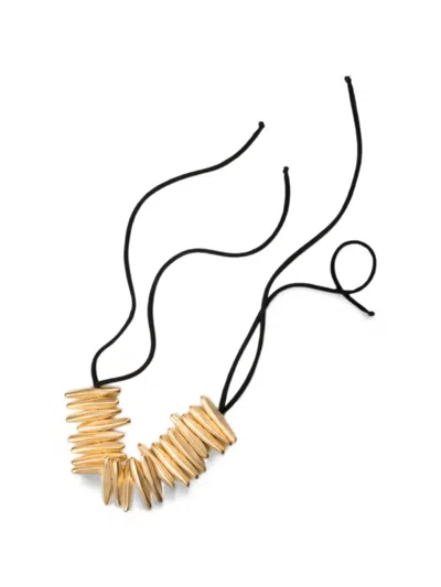Maria Calderara Cord Necklace In Multi
