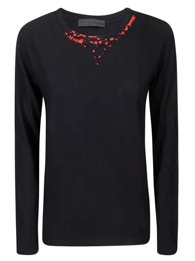 Maria Calderara 2 Piece T-shirt In Black
